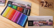 24/36/48/72 Color Oily Color Pencil Drawing Painting Sketch Pencil With Iron Box