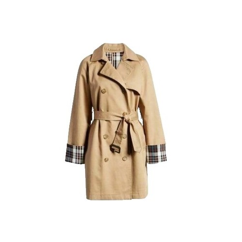 Needles Car Coat Wool Glen Plaid pu097 Size S coat Brown 5-0912T