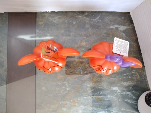 Mickey And Minnie Mouse Light Up Mini Pumpkin Set NWT 4" Halloween Disney New - Picture 4 of 10