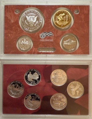 2009 S Coin SILVER Proof Set United States Mint, 18 coins, COA Complete - 第 6/11 張圖片