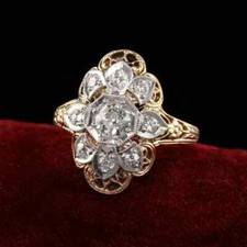 2Ct Round Cut Lab Created Diamond Women's Engagement Ring 14k Yellow Gold Finish