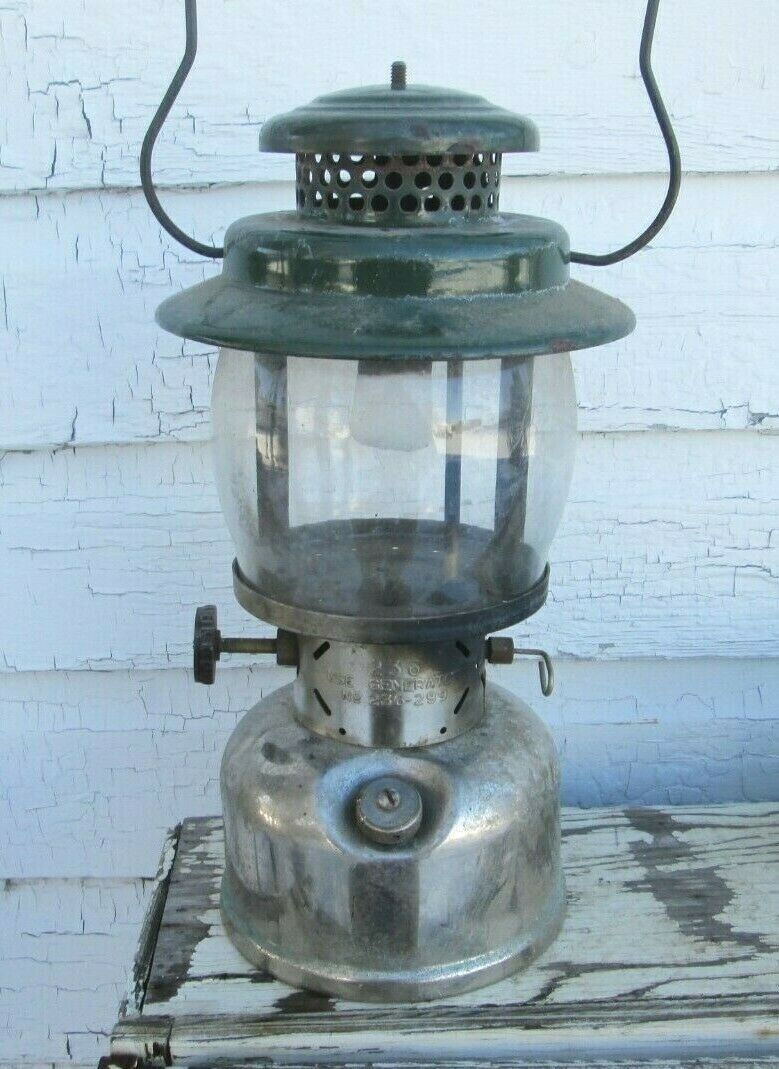 VINTAGE 1951 COLEMAN 236 CANADA  LANTERN  CHROME BASE