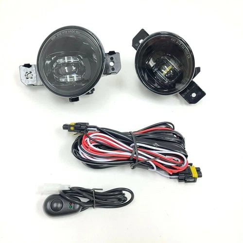 CLED Fog Driving Light Kit For 2007-2017 Nissan Altima Sedan with Clear Lens Wires Switch