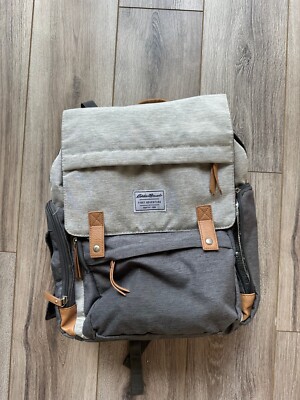 Eddie Bauer Cascade First Adventure Backpack Diaper Bag Gray 90347