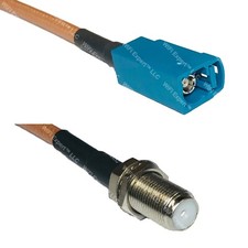 RG400 Fakra Z Female to F FEMALE RF Cable FAST-SHIP LOT