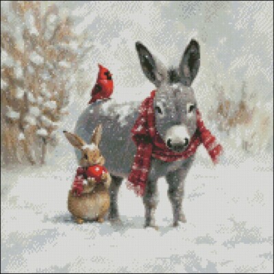 Frosty Meeting - Counted Cross Stitch Kits Needlework Embroidery DIY