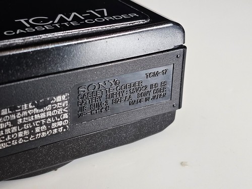 Rarissimo Walkman RECORDER SONY TCM-17 funzionante + nastro cassetta omaggio - Foto 9 di 15