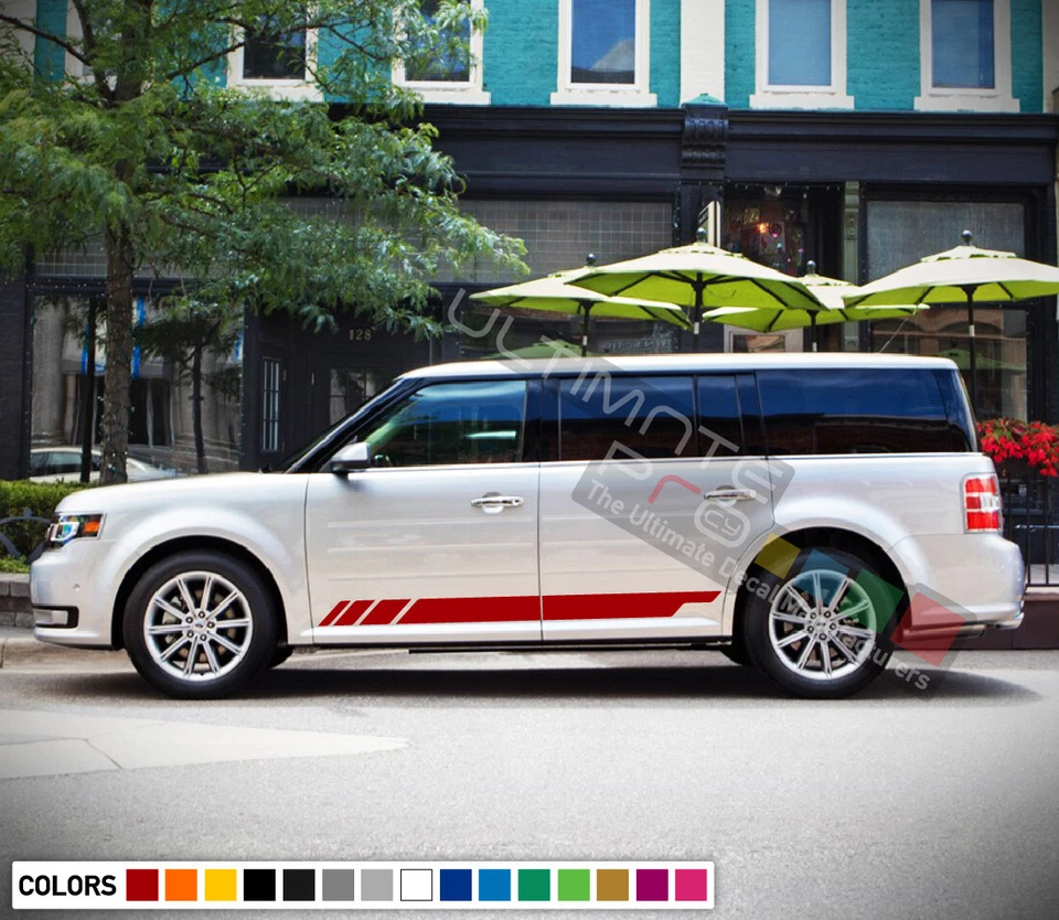 Calcomanía adhesiva para Ford Flex Stripes gráficos puerta carrocería parte labio 2012 2011 2010 Foto 2 de 4