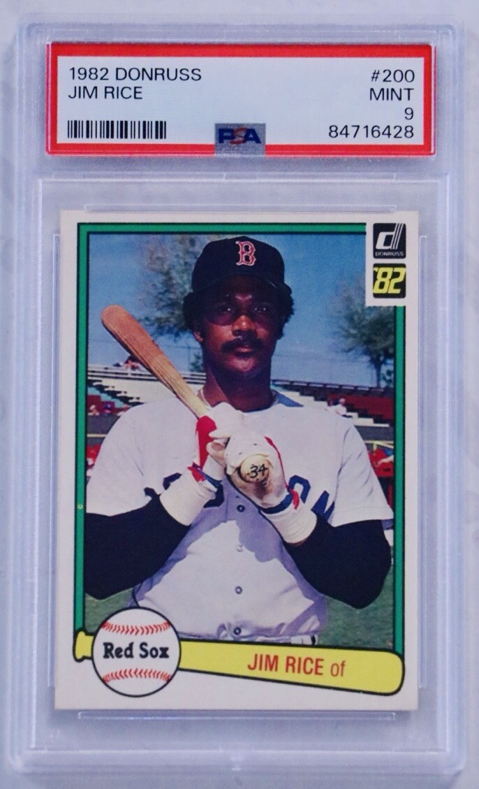 1982 Donruss Jim Rice #200 PSA 9 Mint HOF Boston Red Sox
