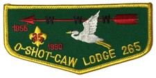 O-Shot-Caw Lodge 265 South Florida Council FL F5 Flap GLD Bdr (YX1791)
