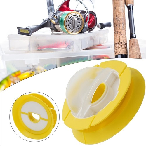 1x Silicone Rig Winders Fishing Line Leader Storage Holder Spool Two