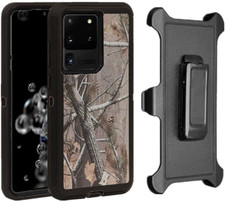 For Galaxy Note 20 ONLY Defender Case Belt Clip Fits Otterbox Black/Tree