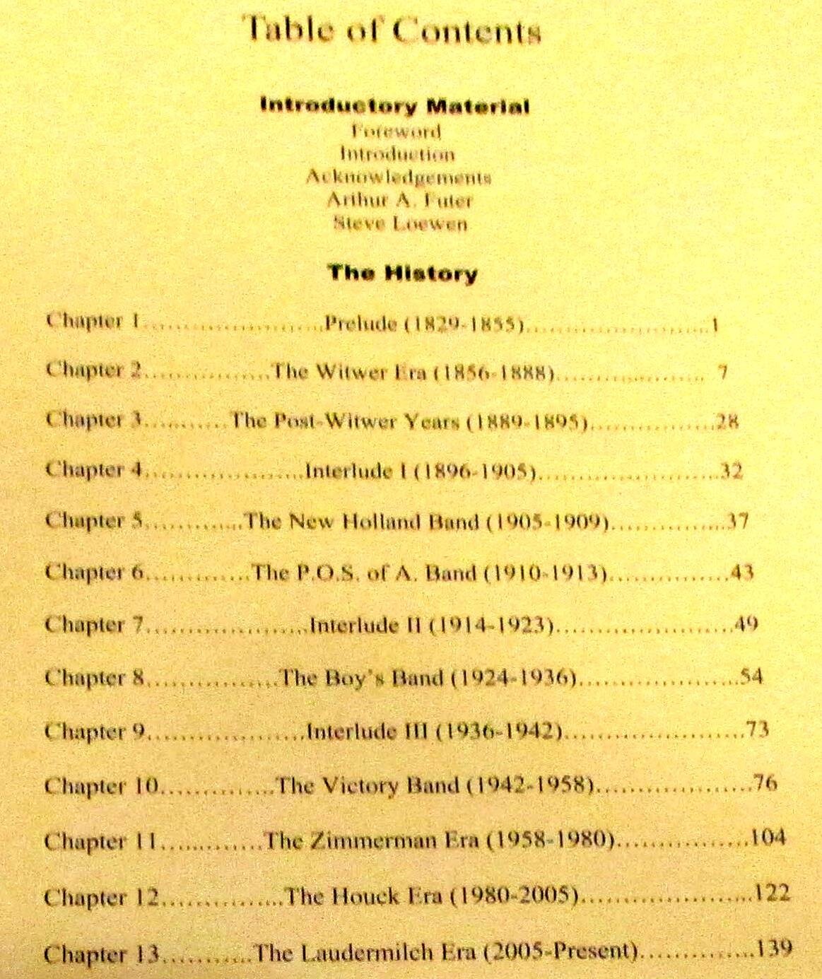 2006 Serenades, Parades and Concerts by William H. Rehrig SIGNED Hardcover Book