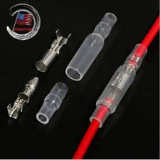 4.0mm Bullet Terminal Car Electrical Wire Female Male Connector Set USA 200PCS