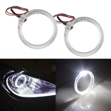 2pcs White 3.0 Led Light Guide Angel Eye Halo Rings Drl Car Headlight Retrofit