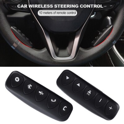 2 x Auto Lenkrad Fernbedienung Leuchtende Wireless Controller Tasten NEU