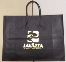 Lavazza Caffè Vintage "smoke" Gold Leaf Logo Bags - Set of 10