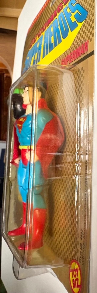 Супермен КРИПТОНИТОВОЕ КОЛЬЦО 1989 Toybiz DC Comics супергерои MOSC винтаж - Изображение 4 из 4