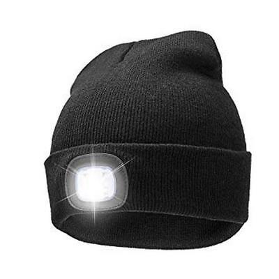 Black Kingavon Rechargeable Headlight Hat 4 SMD USB