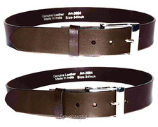 Men's Belt, M Solid Leather Belt. Men's Brown Casual Leather belt, New belt