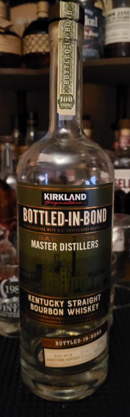 Kirkland Bottled in Bond Bourbon Whiskey Bottle Empty eBay