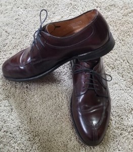 Bostonian Crown Windsor Leather Split Toe Blucher Shoes Brown 11 B/AA comb last