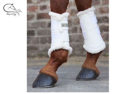 fleece brushing boots