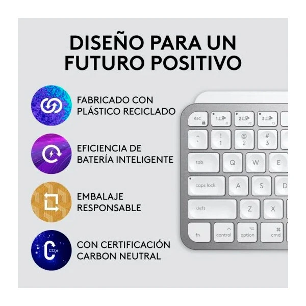 Logitech MX Keys Mini Teclado Bluetooth para Mac en español (ñ) - Imagen 4 de 4