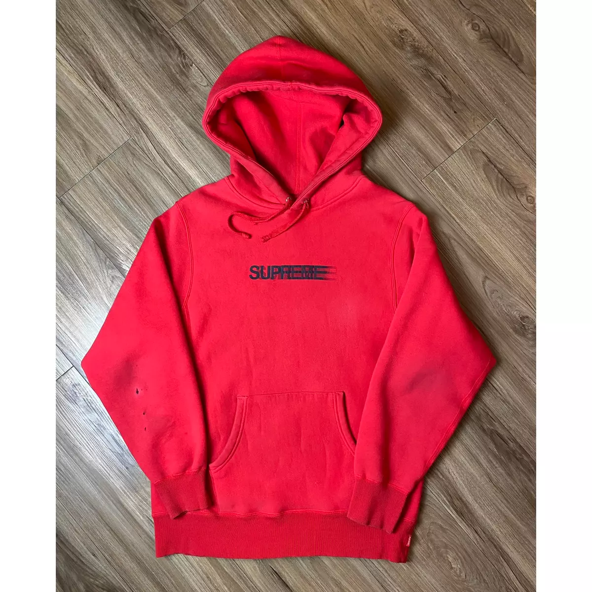 L Supreme Motion Logo Hooded 赤 国内正規品