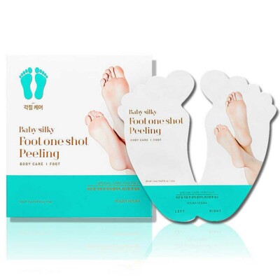 Holika Holika Baby Silky Foot One Shot Peeling (2 sheets)  0.68fl.oz NEW -USA