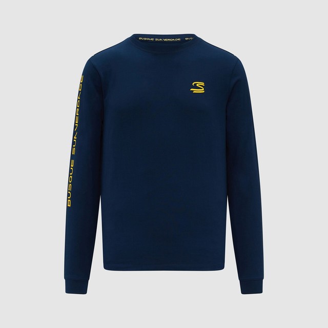 Ayrton Senna T Shirt Long Sleeve Pageant Blue 2023 Official Merchandise Ayrton Senna T Shirt Long Sleeve Pageant Blue 2023 Official Merchandise