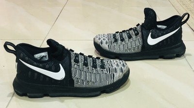 Nike Zoom Kevin Durant KD IX 9 Mic Drop Black White Oreos 843392-010 Sz 10.5 | eBay
