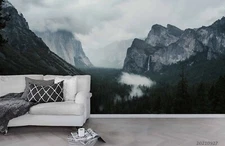 3D Mountain Forest Mist Wallpaper Wall Mural Removable Self-adhesive Sticker8431