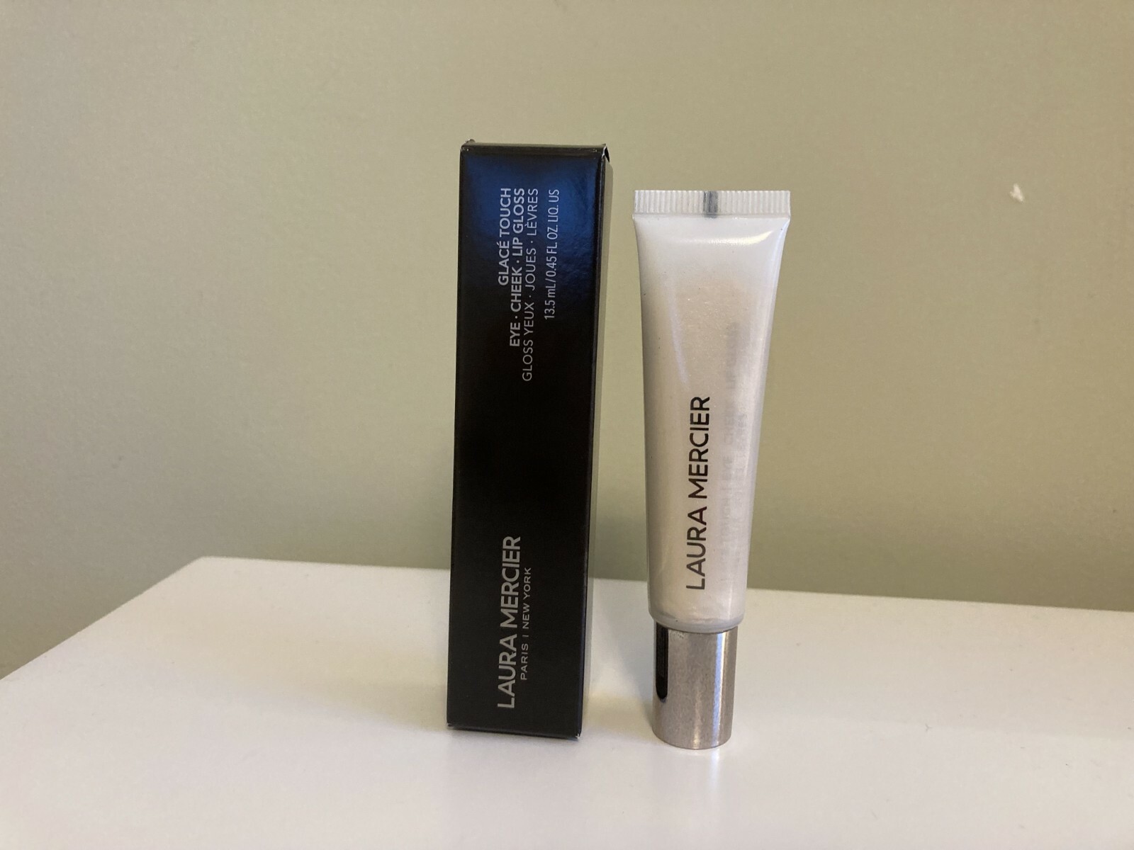 LAURA MERCIER Mediterranean Escape Glacé Touch Gloss, Laissez Faire, NIB