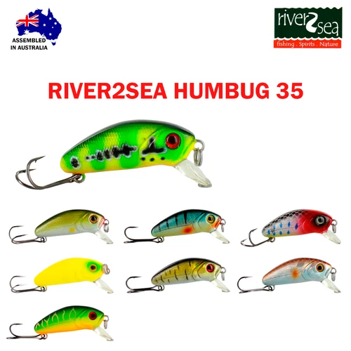 RIVER2SEA HUMBUG Minnow 35F 3.5 cm, 2 g Australian Floating Fishing Wobbler