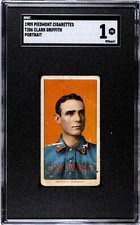 1909 PIEDMONT 150 T206 CLARK GRIFFITH PORTRAIT SGC 1 9996647
