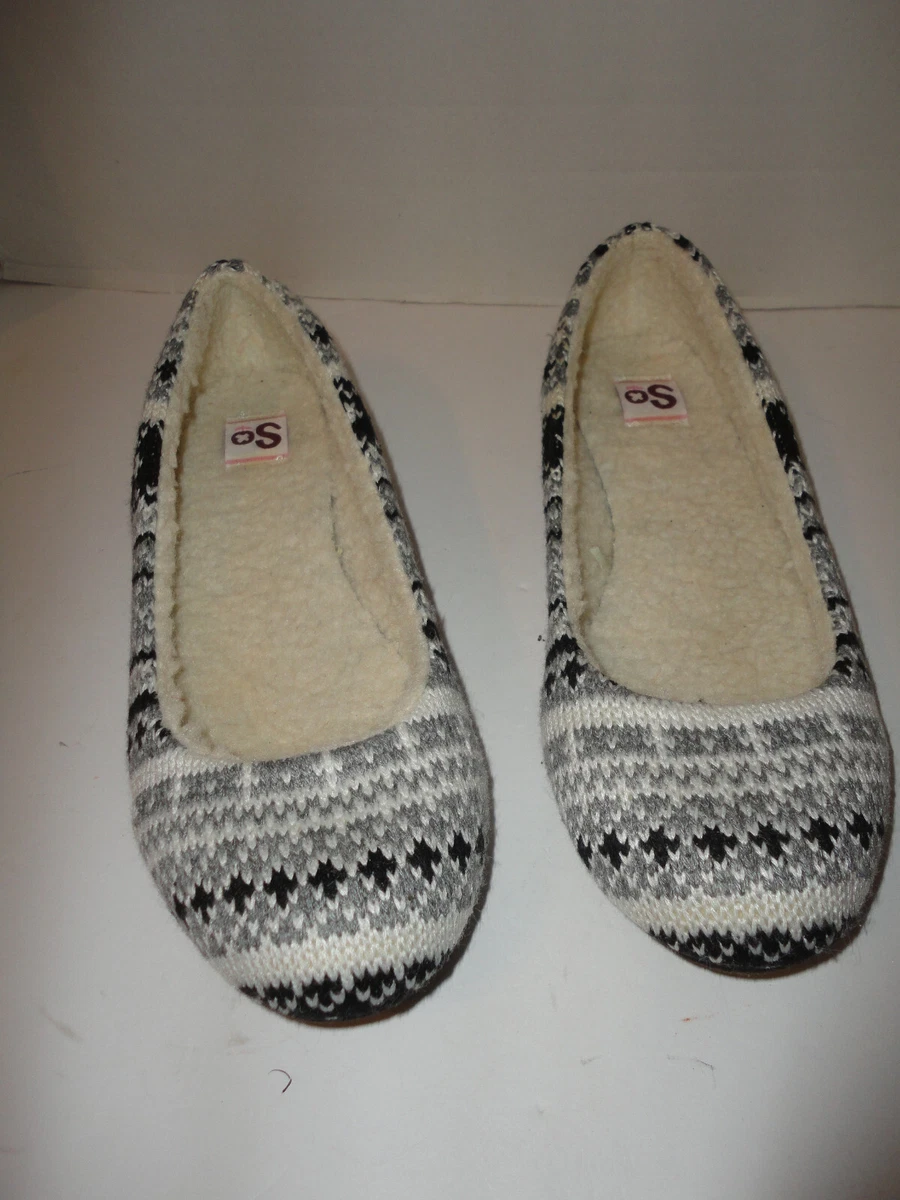 Kohl s Womens Fleece Lined Slippers Flats Size 9M eBay
