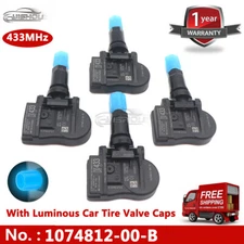 4PC TPMS Tire Pressure Sensor For Tesla Model 3 S X 433MHz 107481200B 103460200A