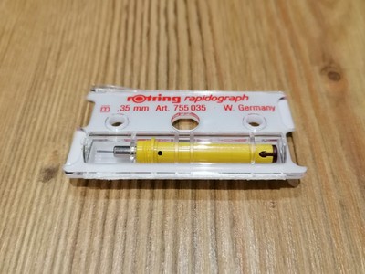 Original Rotring Rapidograph Zeichenkegel 0,35 mm - NEU & OVP - W Germany