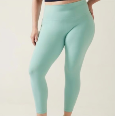Athleta Salutation Stash Pocket II 7/8 Tight Mint Green NWT $109 1X