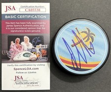 Aleksander Barkov Signed Autographed Florida Panthers Puck JSA/COA