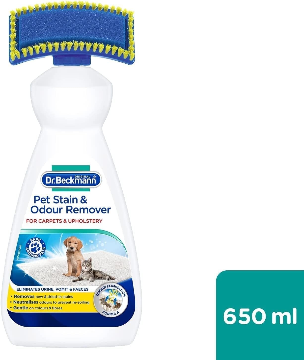 Pet Odour & Stain Remover Dr Beckmann Carpet Upholstery Cleaner With