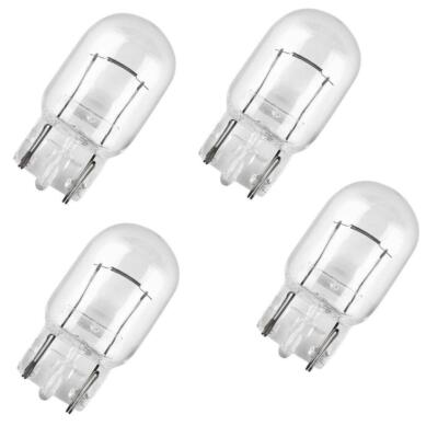 4x Autolampen T20 12V W21/5W W3x16q CLEAR / TRANSPARENT Glassockel E-PRÜFZEICH