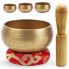 Multisize Tibetan Singing Bowl Set Large Handmade Meditation Chanting Bowl Gift
