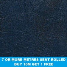 Premium Navy Blue Heavy Upholstery Leather Vinyl Car Sofa Chair Fire Retardant