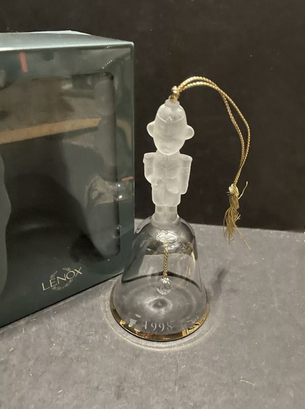 Lenox Crystal Bell Ornament 1998
