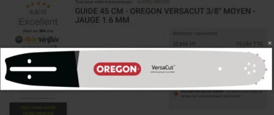Oregon 183VXLD025 , Barre pour tronçonneuse, 18 ", 45 cm - Photo 1/4