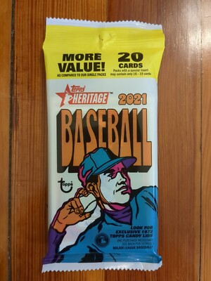 2021 Topps Heritage Baseball Factory Sealed Hobby Box