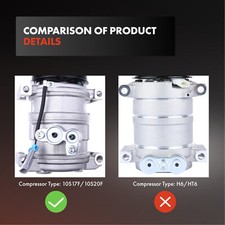 For Chevy Silverado 2500 HD A/C Compressor 2003-2014 4.31 In. Pulley Diameter 196255344126 - Foto 10