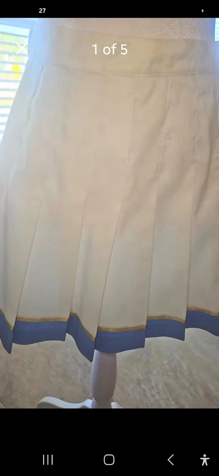 Falda de pickleball de tenis plisada blanca para mujer talla 10. Excelente estado  Foto 2 de 3